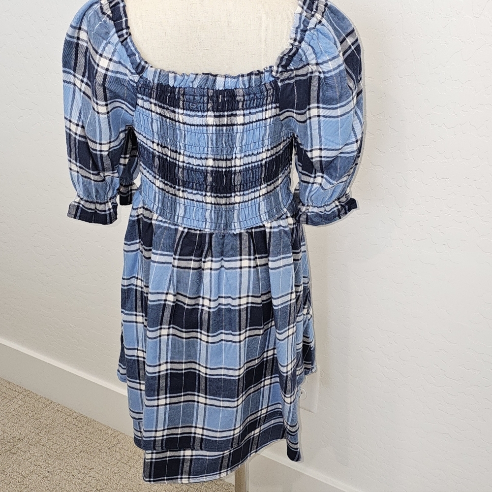 Copper Key Navy Plaid Girls Dress - Size S, M, & Xl - Picture 3 of 6